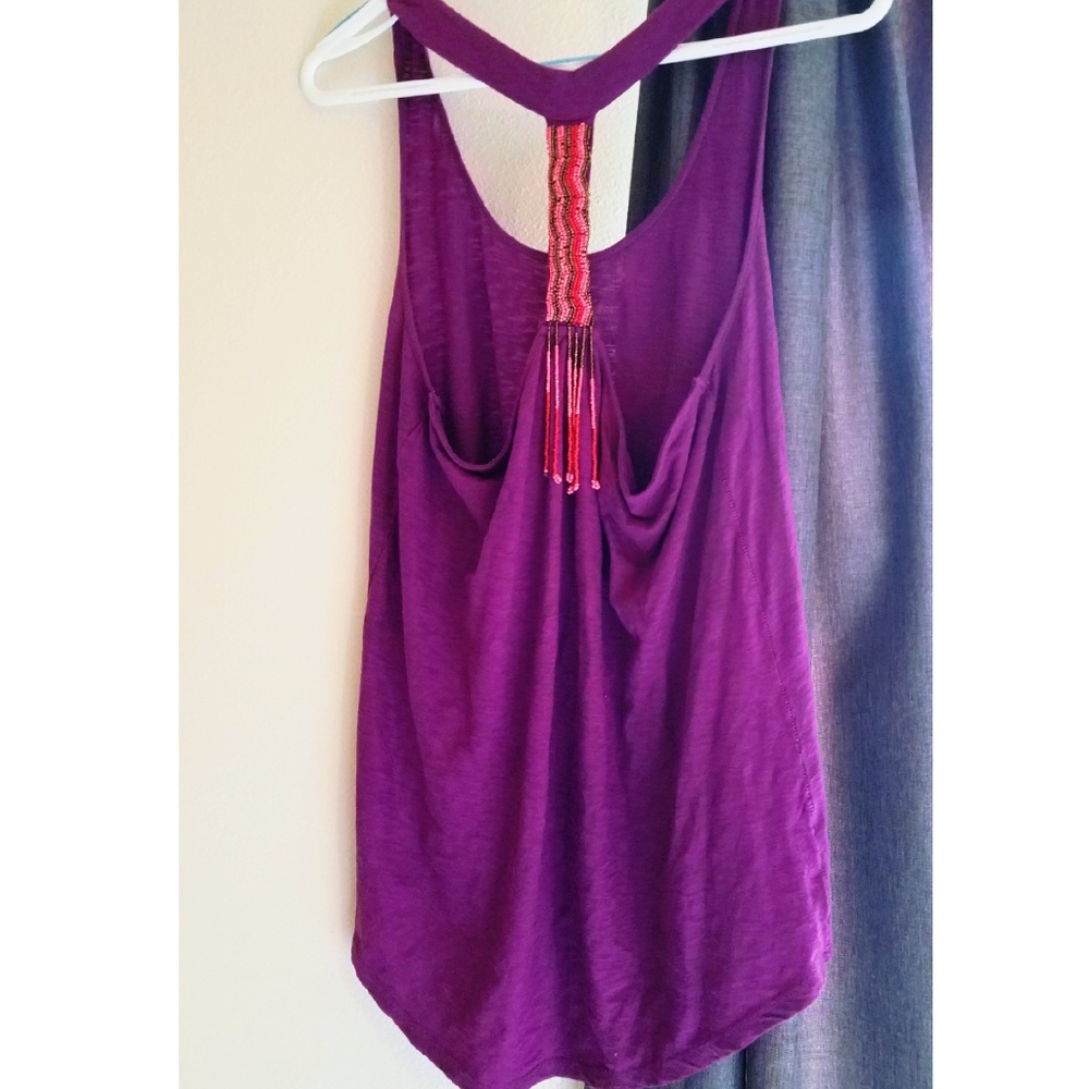 Roxy Flowy Tank with Back Beaded Detail